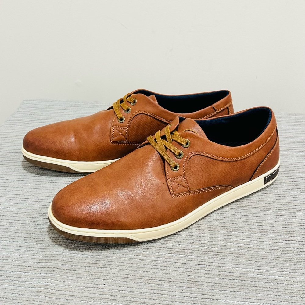 Men’s Jousen Milan 3 Eyelet Brown Lace Up Fashion Dress Sneakers Size 13